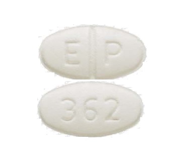 E P 362 Pill White Oval 13mm - Pill Identifier